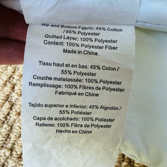 American Textile Company Alternative Down White KIng Size Bed Cotton Comforter - Picture 4 of 7